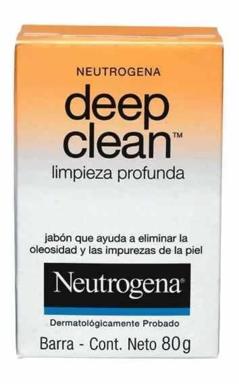 Sabonete Facial Neutrogena Deep Clean Intensive barra, 1 unidade com 80g