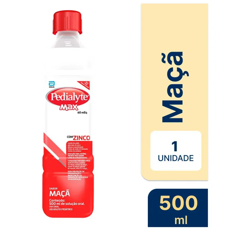 Pedialyte Max Maçã 500ml