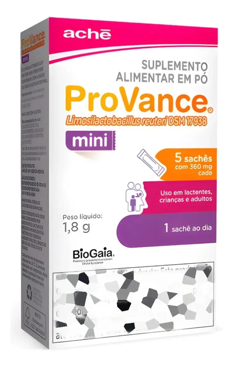 ProVance Mini Limosilactobacillus Reuteri, com 5 sachês de 360mg