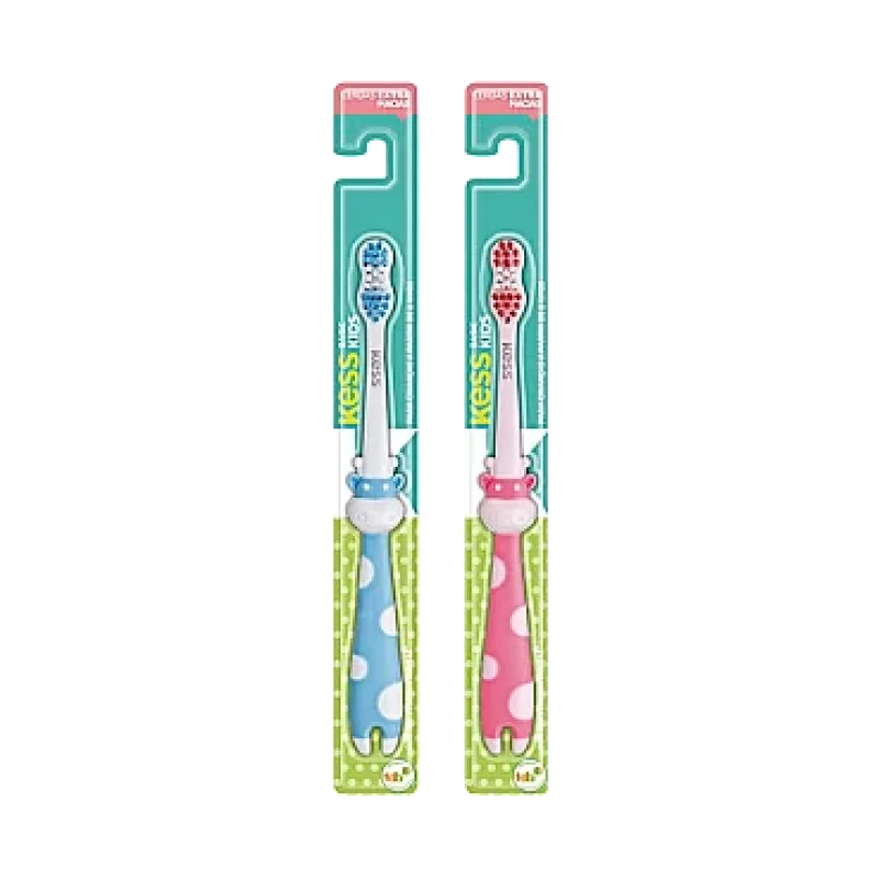 Escova Dental Infantil Extra Macia Kess Kids, com 1 unidade