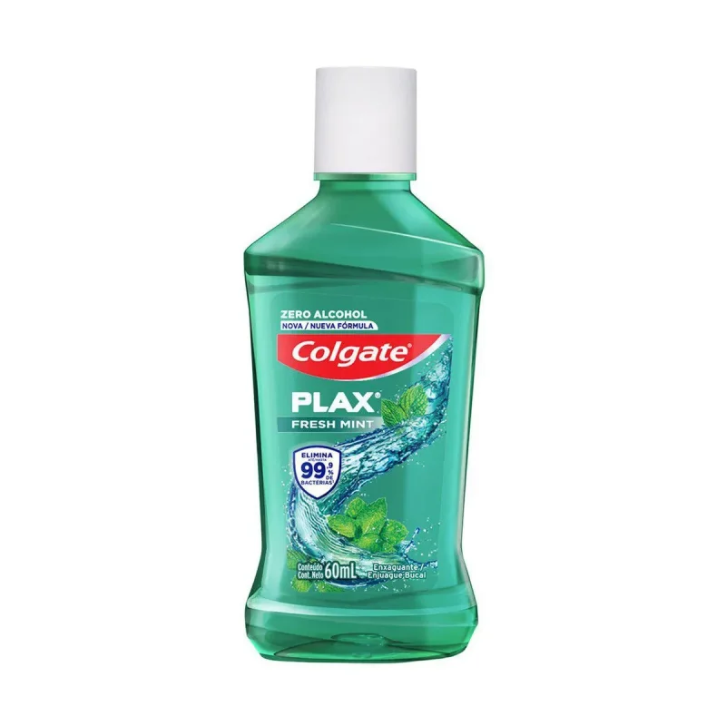 Enxaguante Bucal Colgate Plax Fresh Mint sem Álcool 60ml