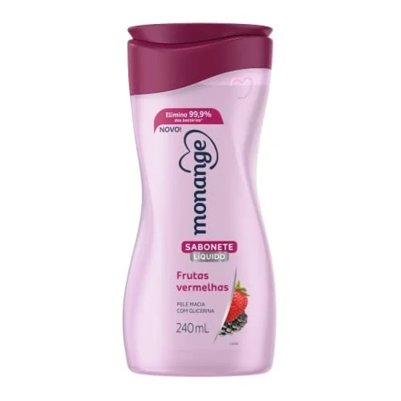 Sabonete Líquido Monange Frutas Vermelhas 240ml