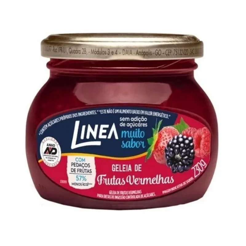 Geleia de Frutas Vermelhas Linea sem Adição de Açúcar 230g