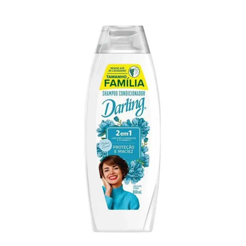 Shampoo Darling 2 em 1 Proteção e Maciez 650ml