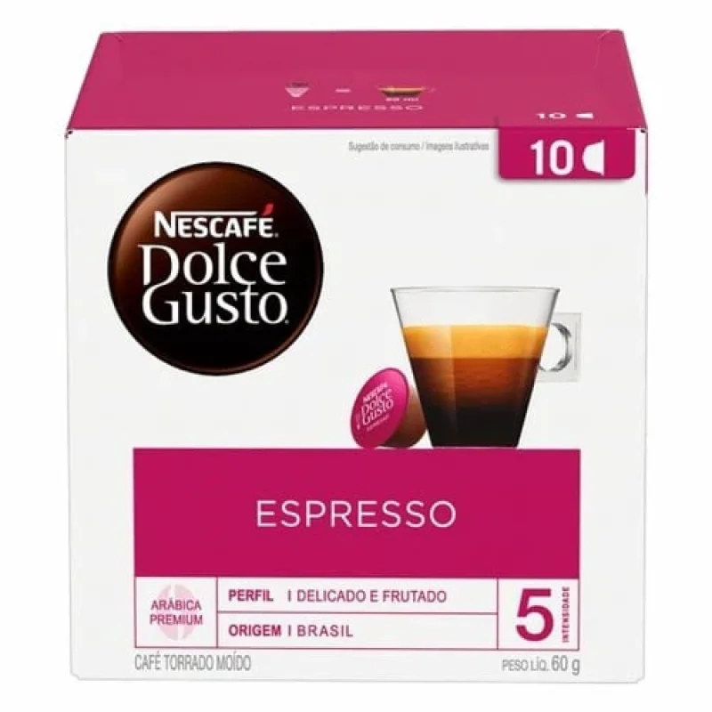 Café Nescafé Dolce Gusto Espresso, caixa com 10 cápsulas