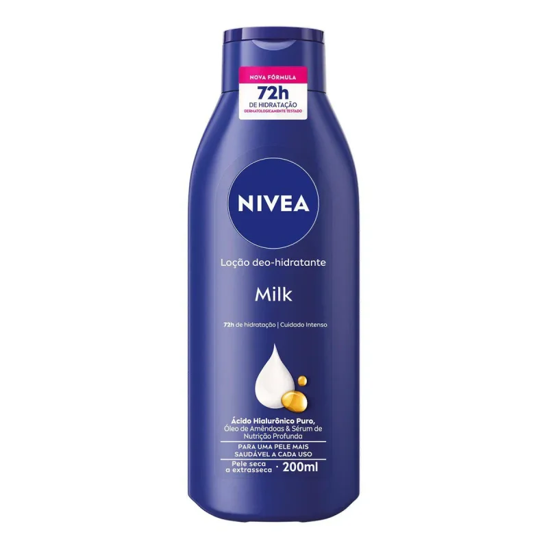 Hidratante Corporal Nivea Milk Pele Seca a Extrasseca 200ml