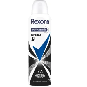 Desodorante Antitranspirante Feminino Rexona Invisible aerossol, 1 unidade com 150mL