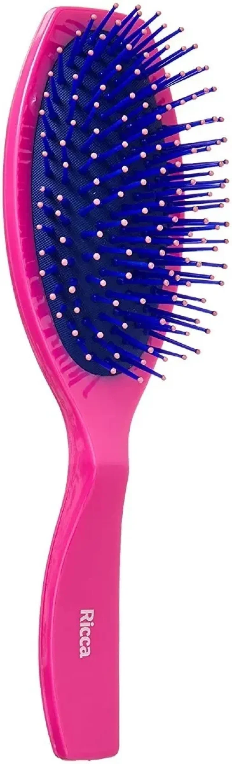 Escova de Cabelo Almofadada Ricca Oval Ref. 2427 Pink