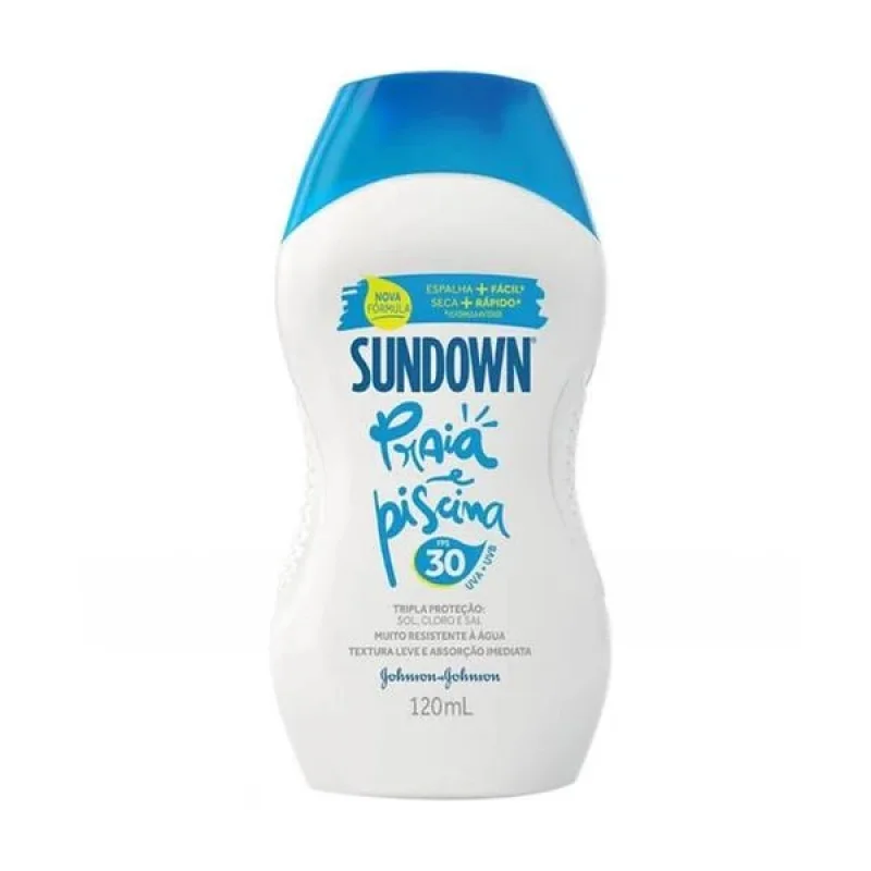 Sundown Protetor Solar Praia e Piscina FPS 30 Loção 120ml