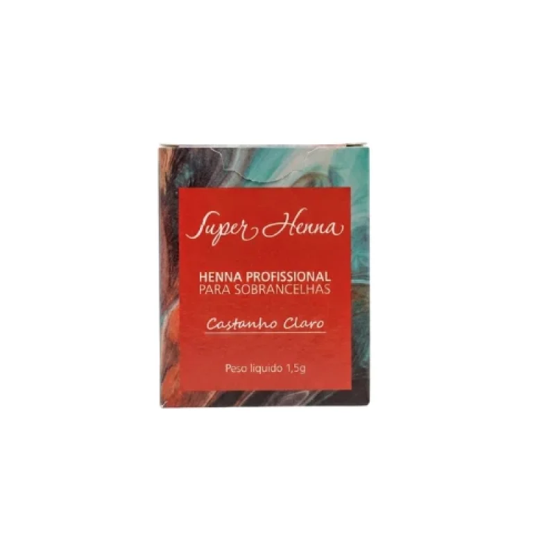 Henna Profissional para Sobrancelhas - 1,5g Castanho Claro