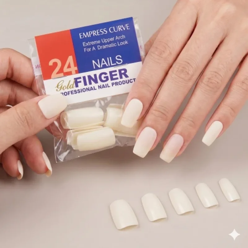  Unhas Postiças Goldfinger Cartela 1 Unidade
