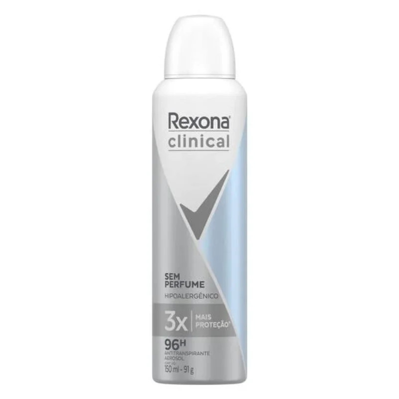 Desodorante Aerossol Rexona Clinical Sem Perfume 150ml