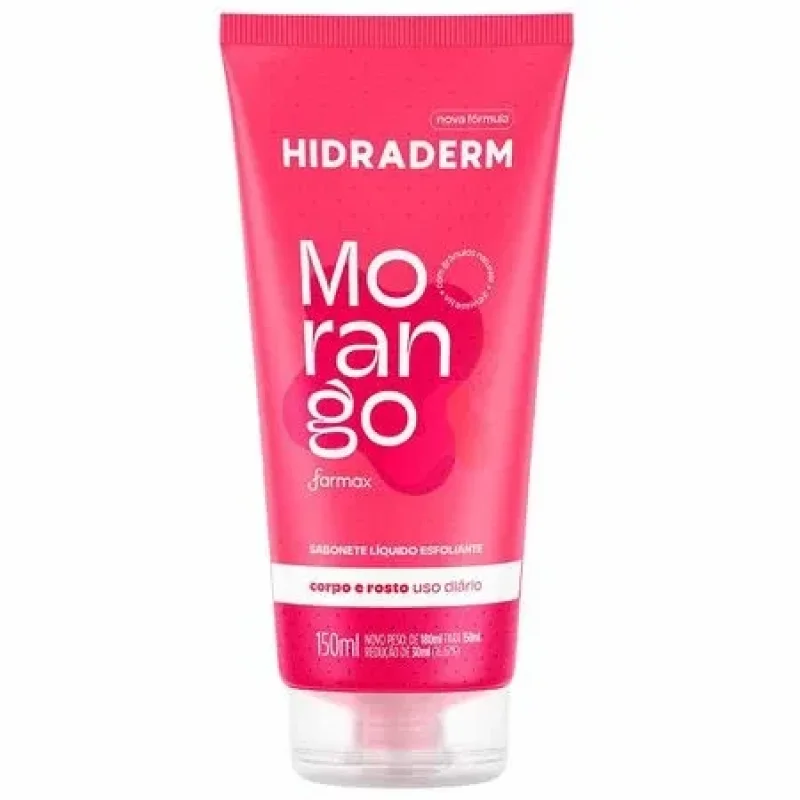 Sabonete Esfoliante Facial E Corporal Hidraderm Morango 150ml