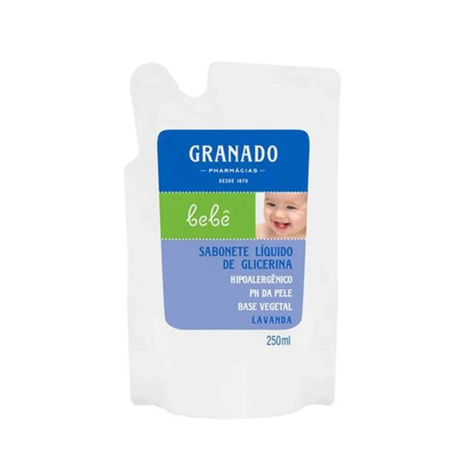 Sabonete Líquido Granado Bebê Glicerina Lavanda Refil 250ml (1/1)