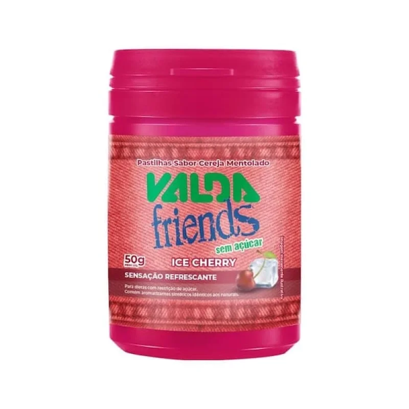 Pastilha Valda Friends Ice Cherry 50g