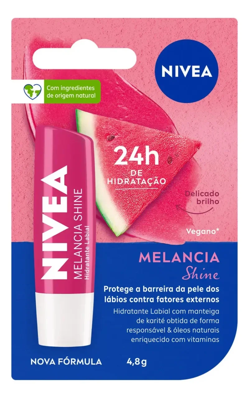 Hidratante Labial Nivea Melancia Shine 4,8g