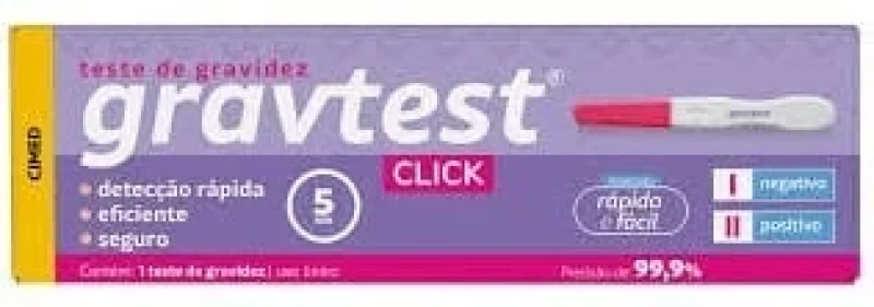 Grav Test Click Teste de Gravidez 1 Unidade