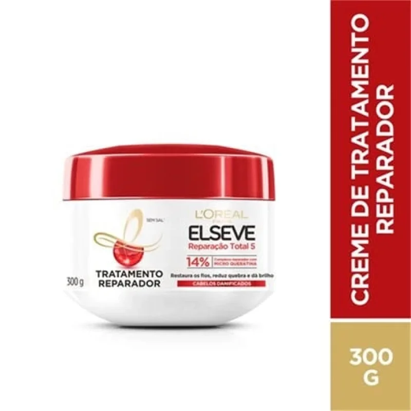 Creme de Tratamento Elseve Reparação Total 5+ 300g