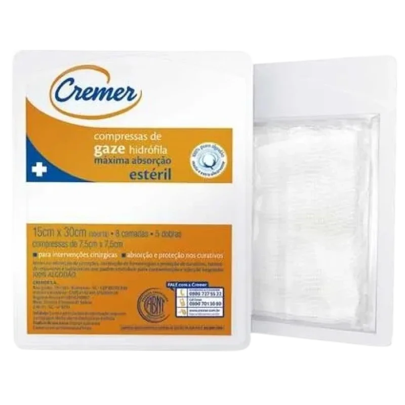 GAZE CREMER - c/10 esteril