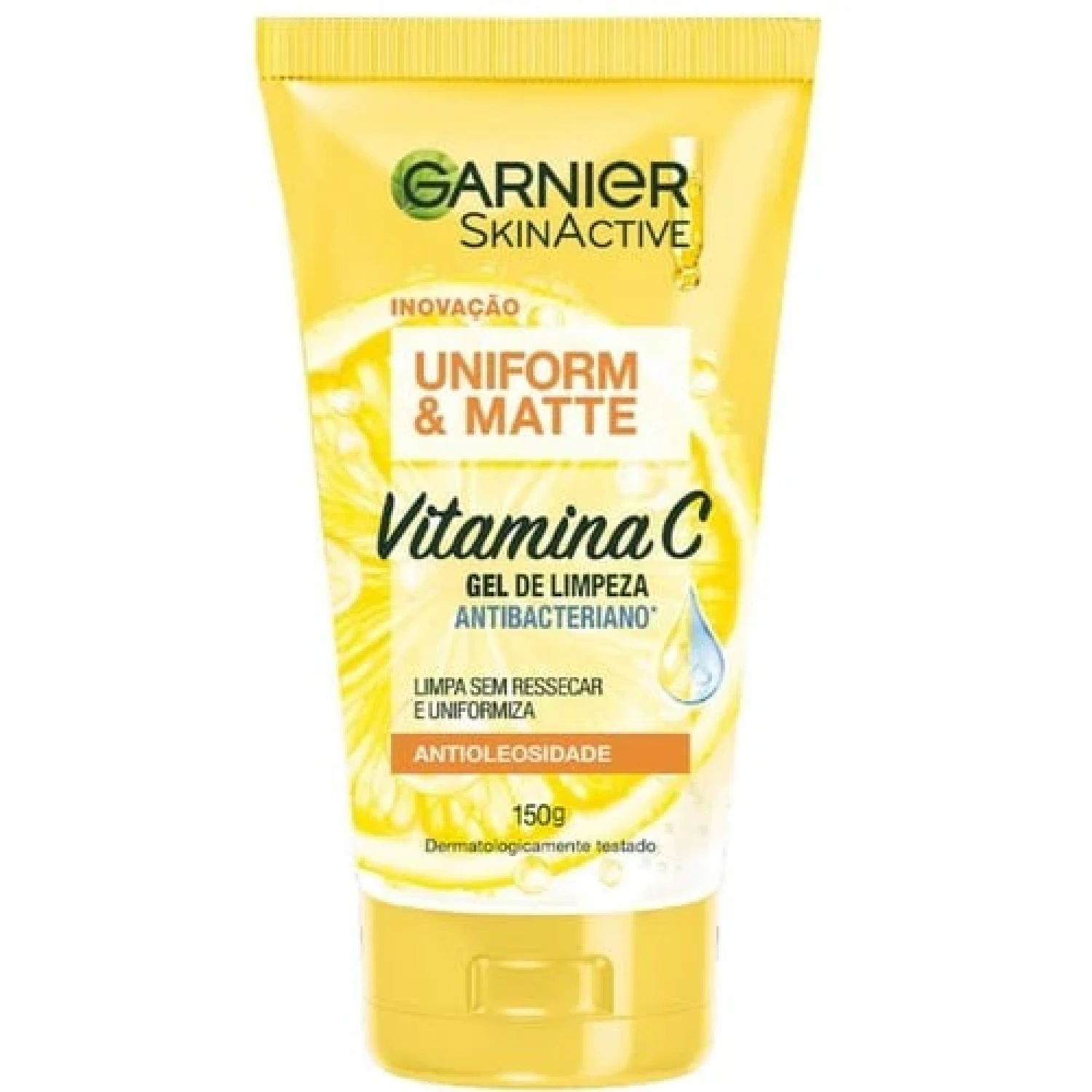 Gel de Limpeza Facial Garnier Uniform & Matte Vitamina C 150g (1/1)