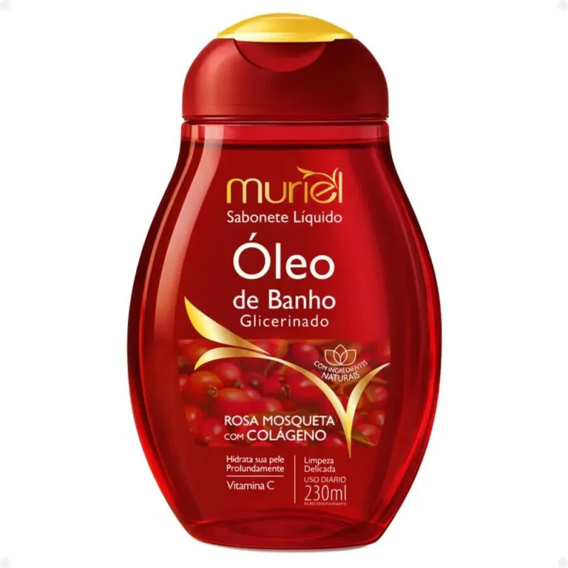 Óleo de Banho Muriel Rosa Mosqueta com Colágeno 230ml