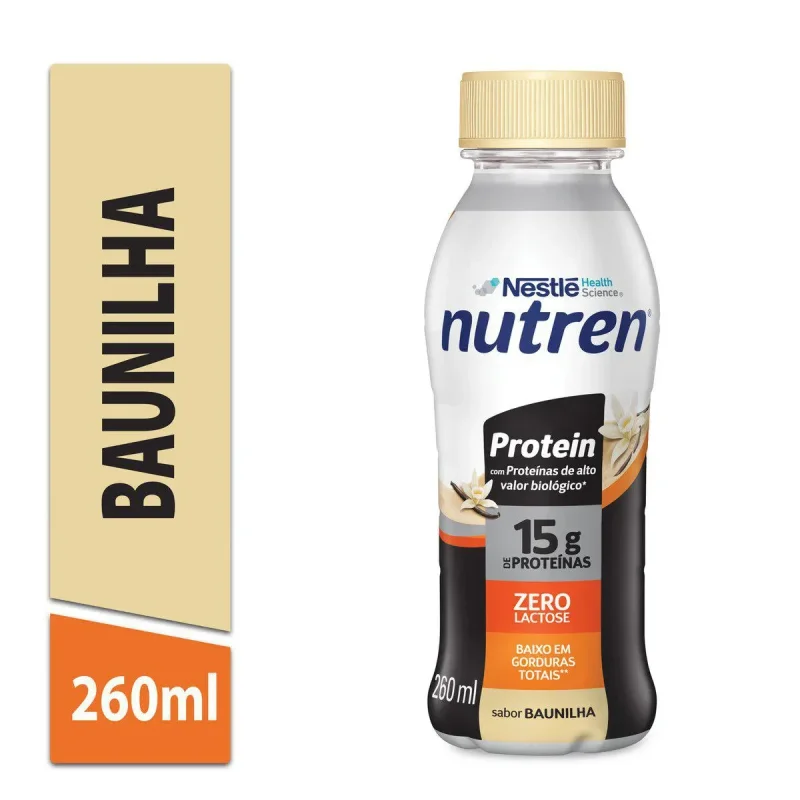 Bebida Láctea Nutren Protein Zero Lactose Baunilha 260ml