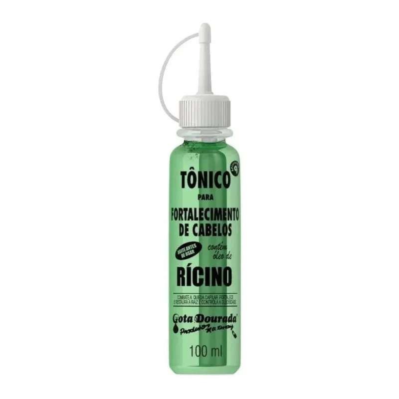 Tônico Capilar Gota Dourada Fortalecimento Óleo de Rícino 100ml