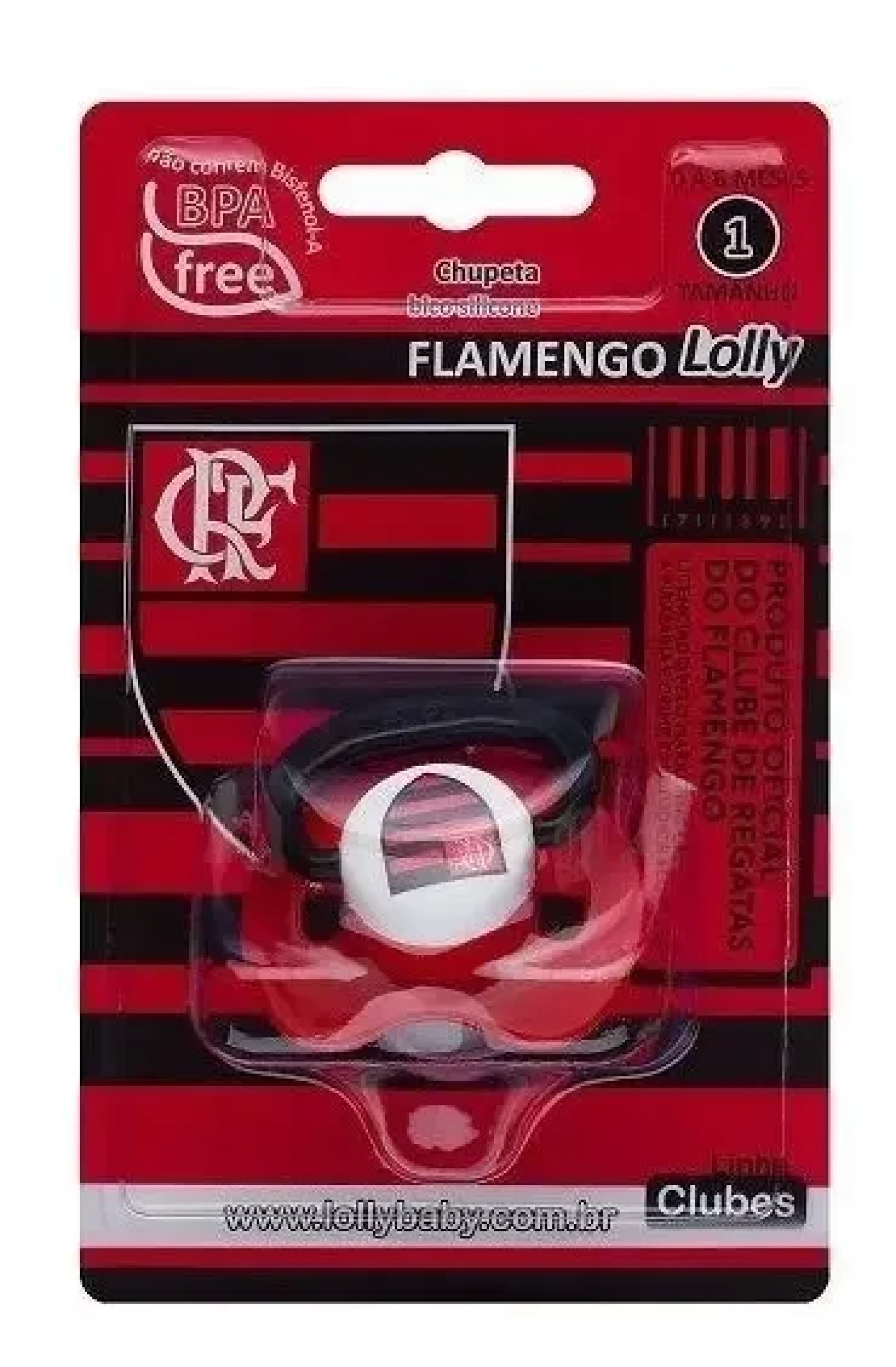 Chupeta Flamengo Silicone Bico Ortodontico 0 a 6 meses
(1/1)