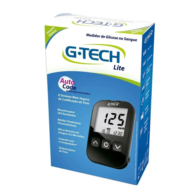 Kit Medidor de Glicose G-Tech Lite