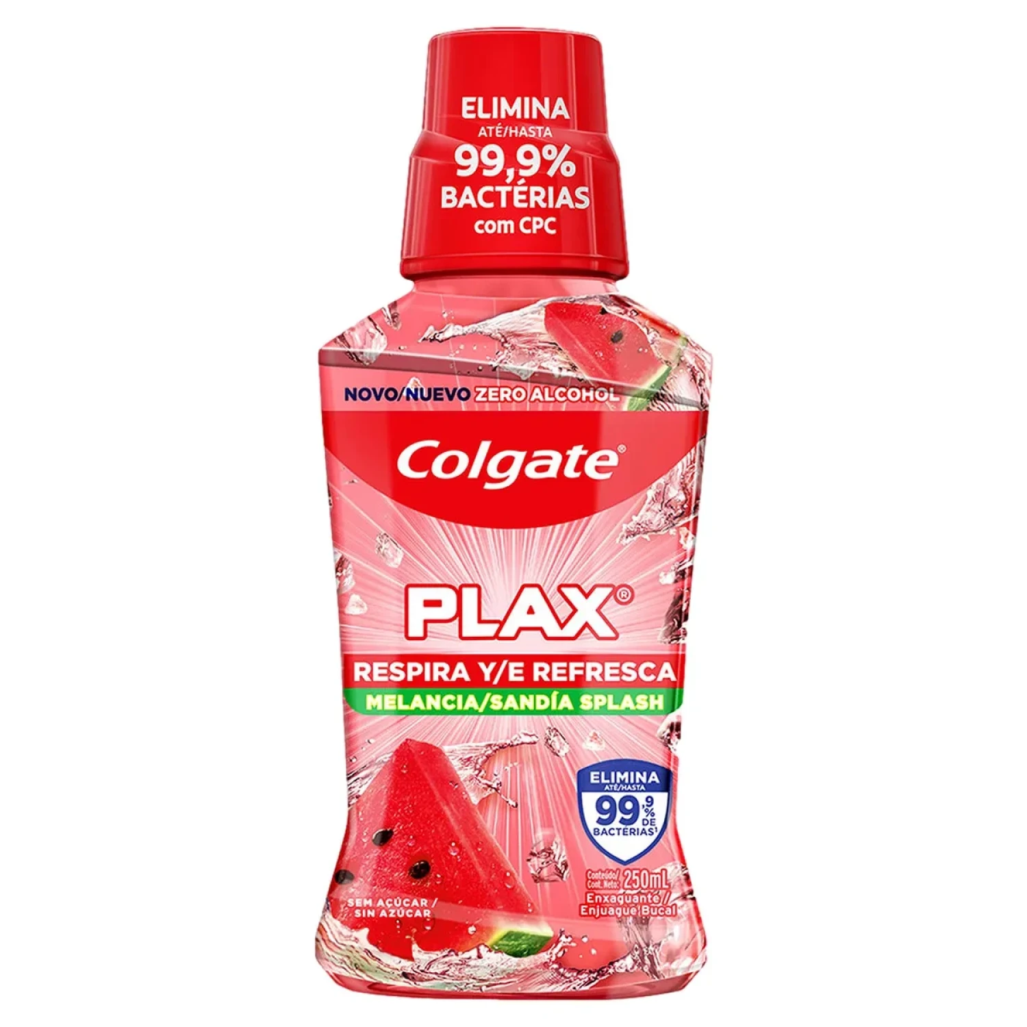 Enxaguante Bucal Colgate Plax Respira e Refresca Melancia sem Álcool 250ml (1/1)