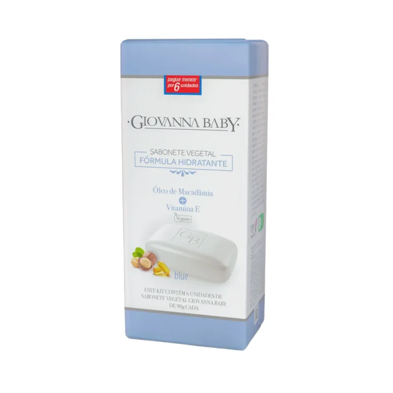 Sabonete Vegetal em Barra Giovanna Baby Blue 90g Leve 6 Pague 5