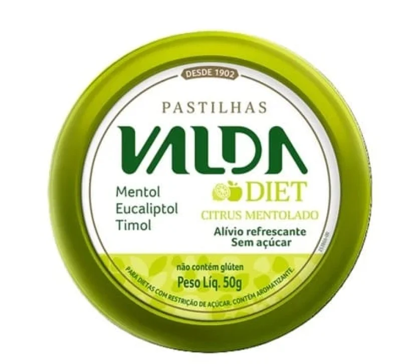 Valda Diet Pastilhas Citrus 50g