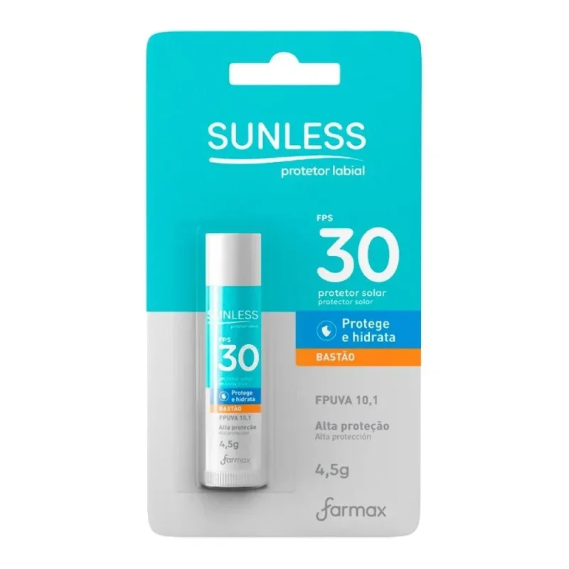 Protetor Solar Labial Sunless FPS 30 Bastão 4,5g