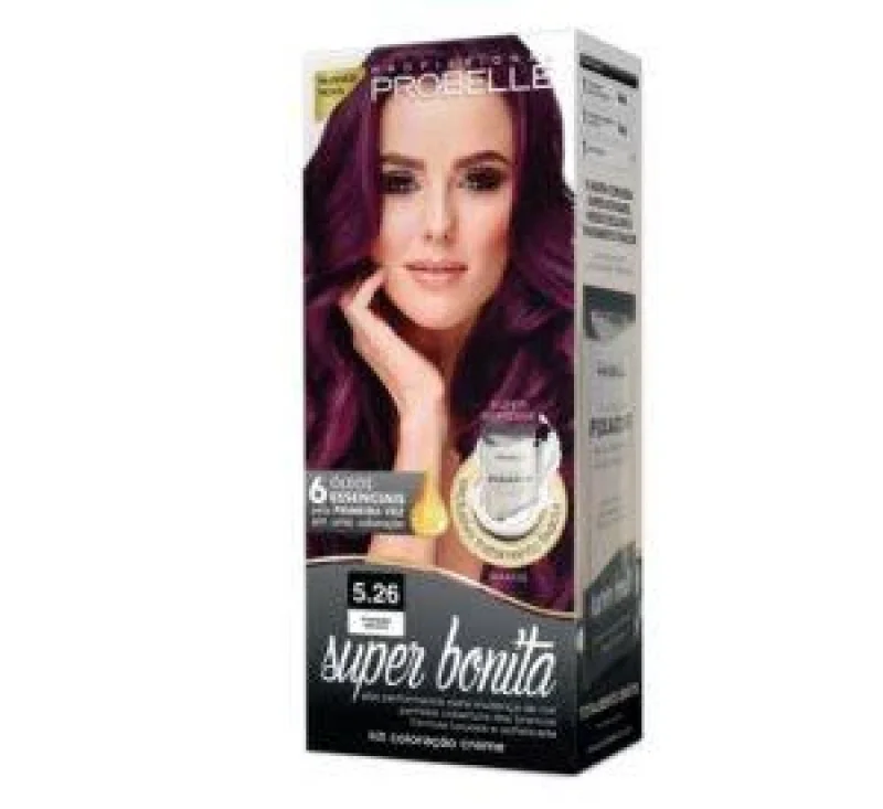 Super Bonita Tintura Capilar Marsala Escuro 5.26 1 Unidade