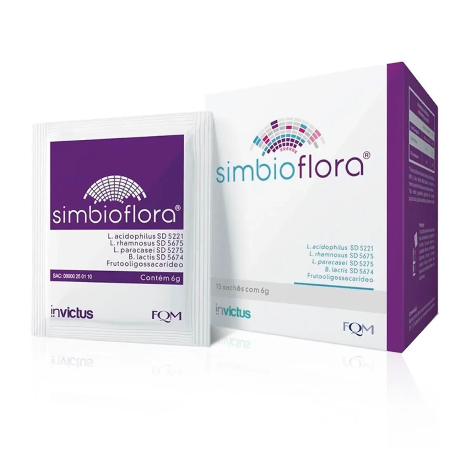 Simbioflora, com 15 sachês de 6g (1/1)