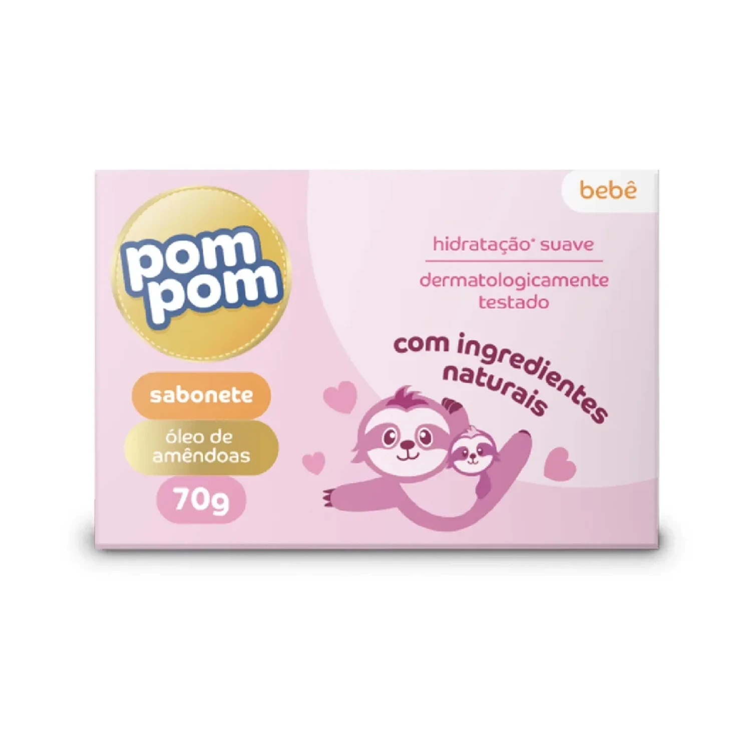 Sabonete Pom Pom Bebê Óleo de Amêndoas 70g (1/1)