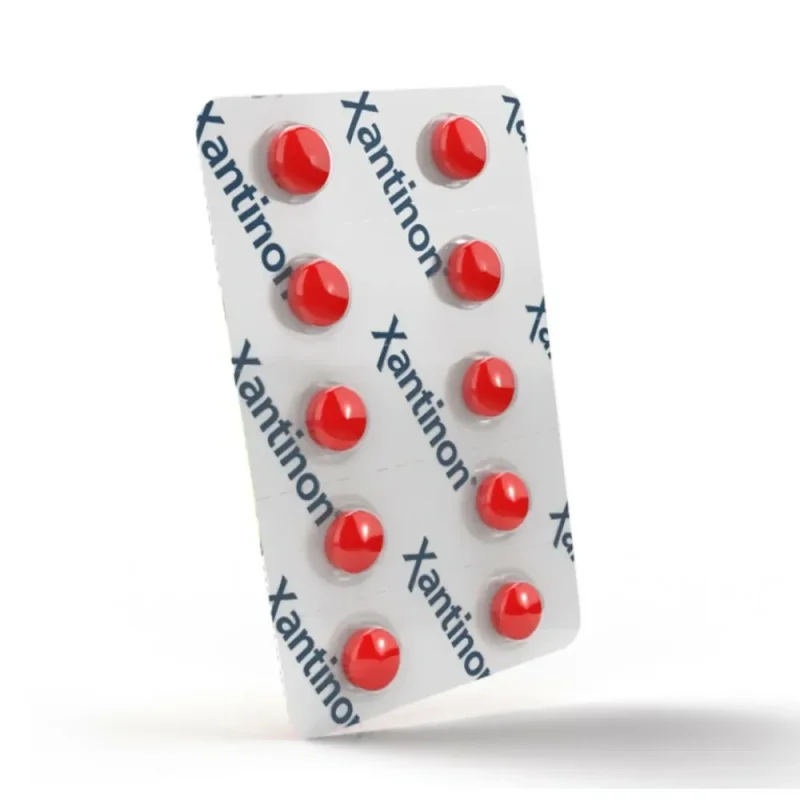 Xantinon 100mg + 20mg, com 10 comprimidos revestidos