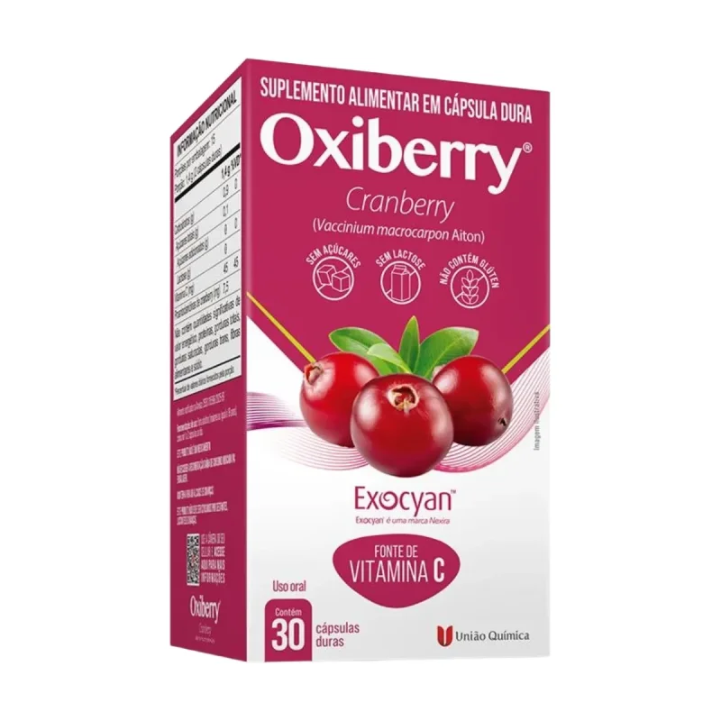 Oxiberry Cranberry, com 30 cápsulas duras