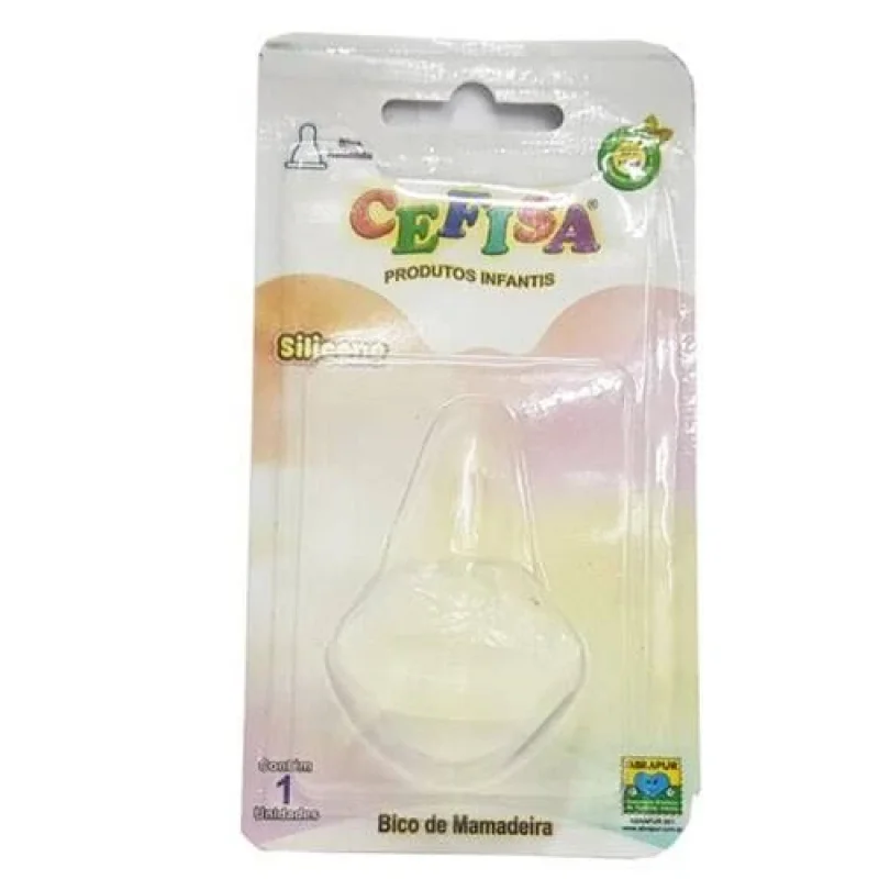 Bico de Mamadeira Cefisa Silicone, com 1 unidade