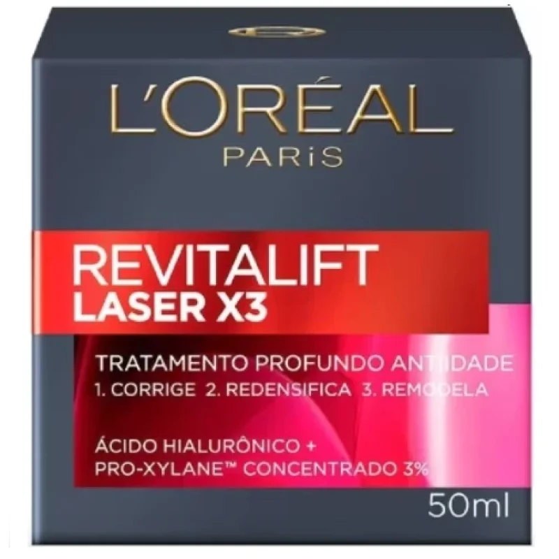 L'Oréal Revitalift Laser X3 Creme Anti-Idade Diurno 50mL