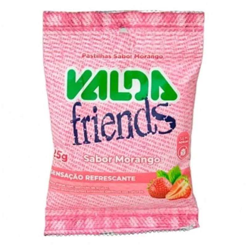 Pastilha Valda Friends Morango 25g