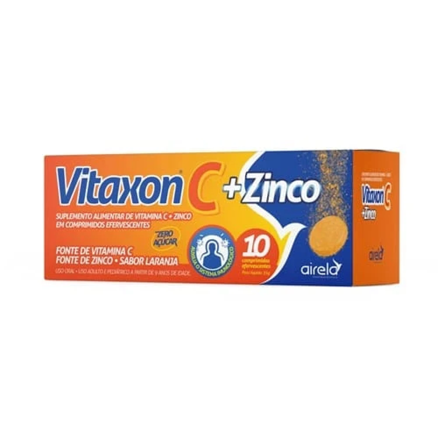 Vitaxon Vitamina C 1g + Zinco Laranja 10 Comprimidos Efervescentes (1/1)