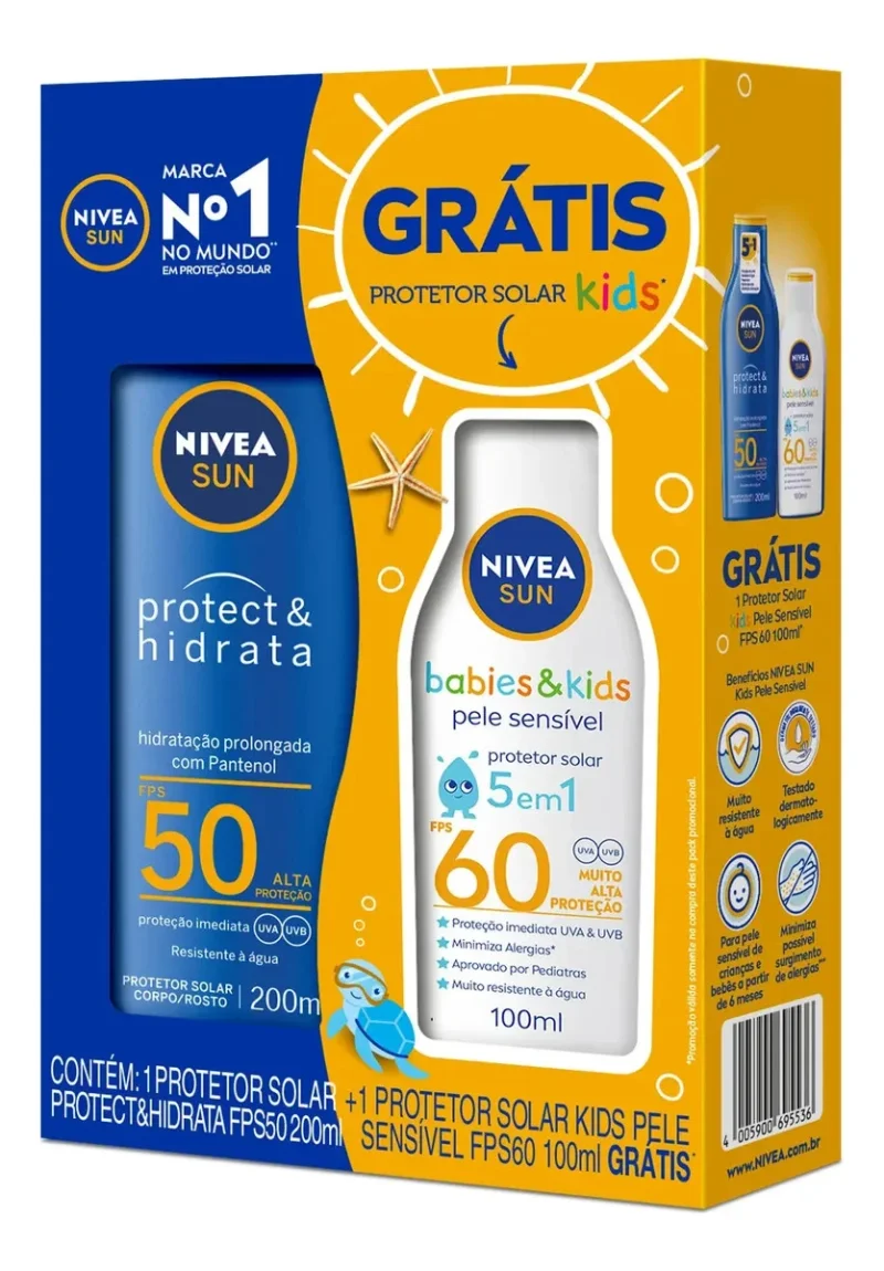 KIT NIVEA - 50fps+ kids 60fps