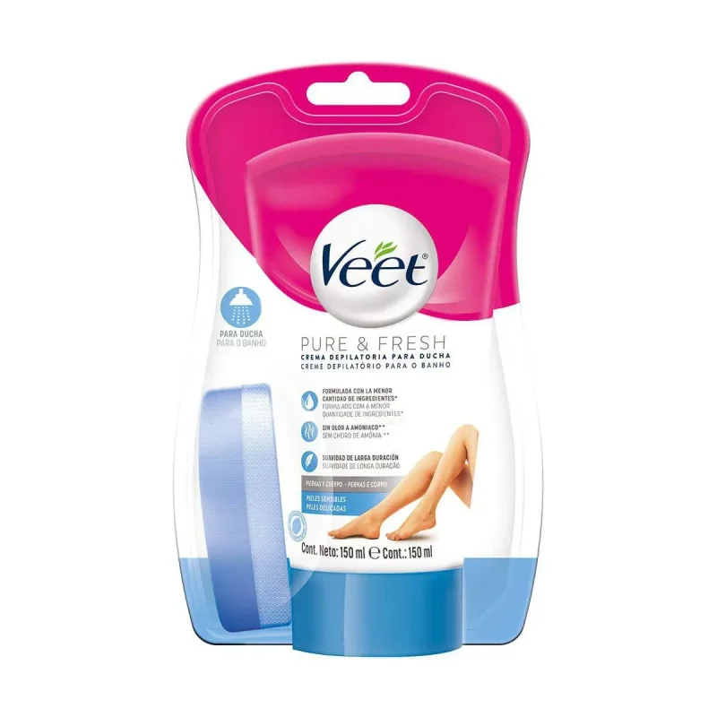 Veet Creme Depilatório Para Banho Pele Sensível 150ml
