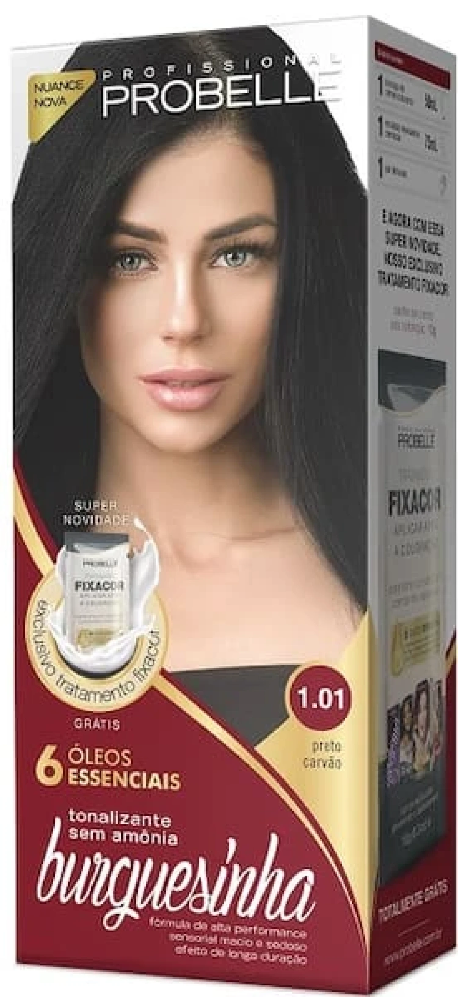 Tonalizante Burguesinha 1.01 Preto Carvão Probelle (1/1)