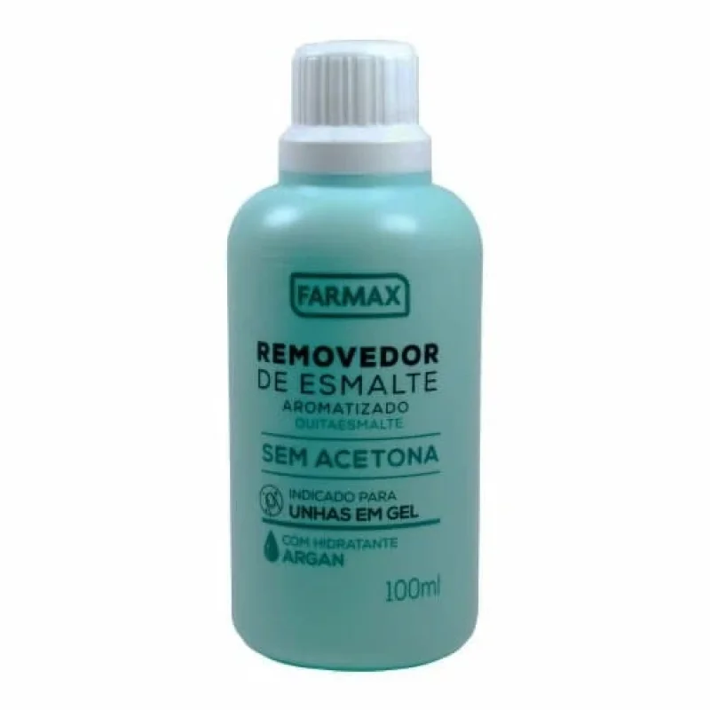 Removedor de Esmalte Farmax sem Acetona Argan 100ml