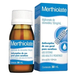Merthiolate Clorexidina 10mg/mL Solução Tópica 30ml