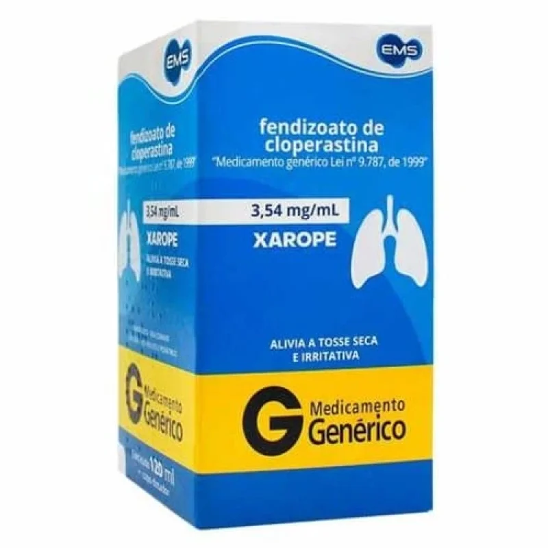 Fendizoato de Cloperastina 3,54mg/mL Xarope 120mL com Copo Dosador - EMS
