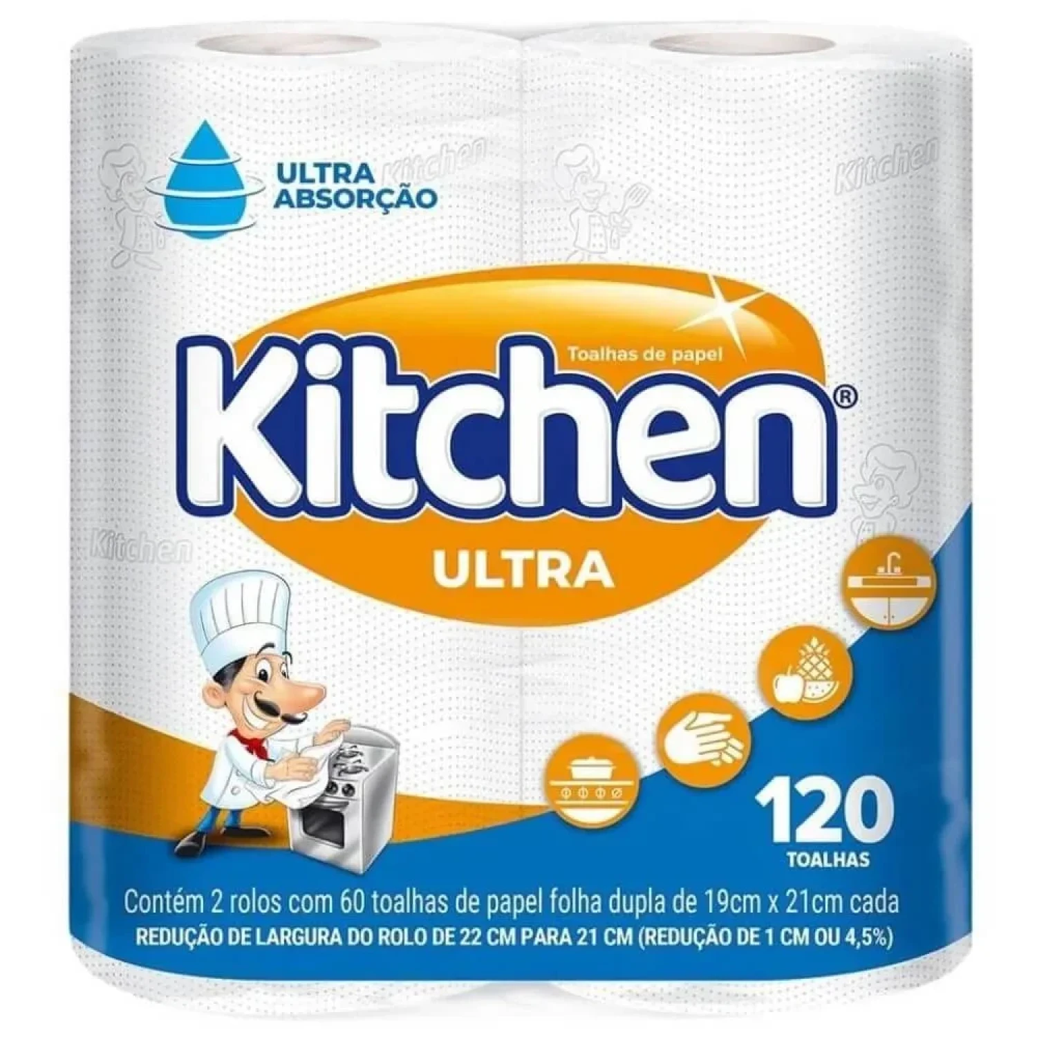 Toalha de Papel Kitchen, com 120 folhas (1/1)
