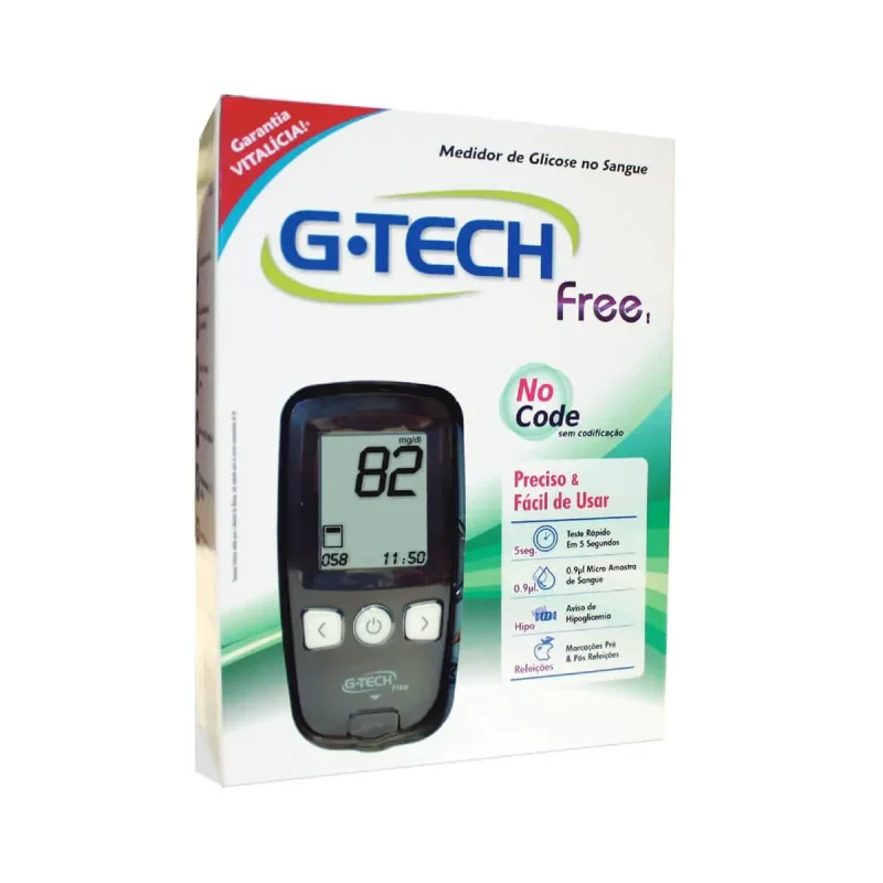 Kit Medidor de Glicose G-Tech Free 1
